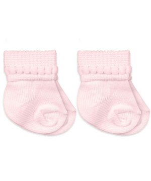Pink Bubble Bootie Socks - NB (0-1)