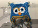 Blue Owl Knit Hats - 0-4