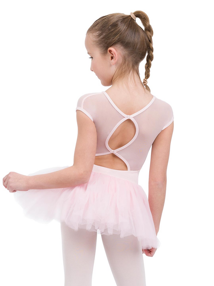
            
                Load image into Gallery viewer, 11394C - Girl’s Pink Keyhole Mesh Back Tutu Dress  - Select Size
            
        