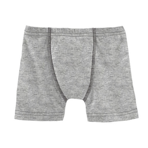 Heathered Mist With Midnight Solid Boys Boxer Brief - Select Size