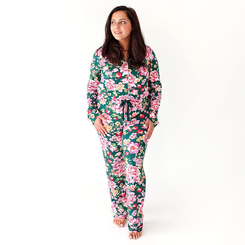 
            
                Load image into Gallery viewer, Arsine Women&amp;#39;s Long Sleeve &amp;amp; Relaxed Long Pajama Pants - Posh Peanut - Select Size
            
        
