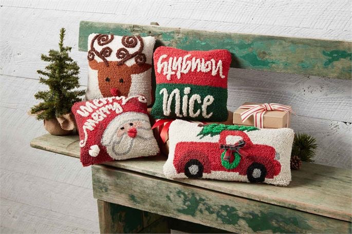 Mini Christmas Truck Pillow