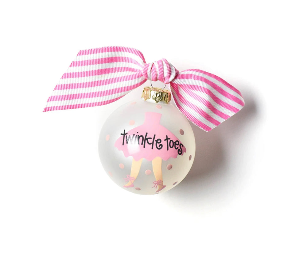 Twinkle Toes Ballet Glass Ornament