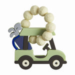 Green Golf Cart Silicone Teether
