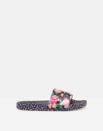 Navy Tutti Fruity Poolside Printed Slider - Ladies - Select Size