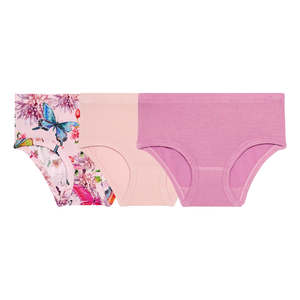 
            
                Load image into Gallery viewer, Watercolor Butterfly- Girls 3-Piece Brief Set- Posh Peanut- Select Size
            
        