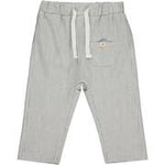Bosun Grey Stripe Cotton Pants  - Select Size