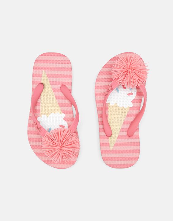 Ice Cream Stripe Junior Girl’s Flip Flop - Select Size