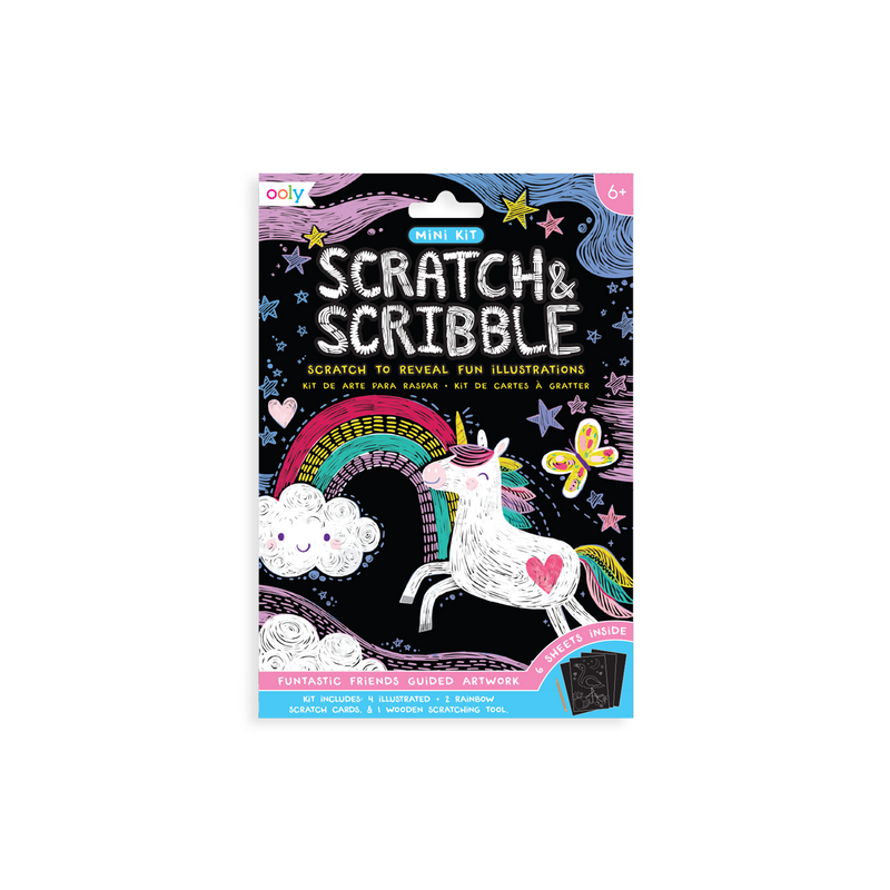 Funtastic Friends Mini Scratch & Scribble Art Kit