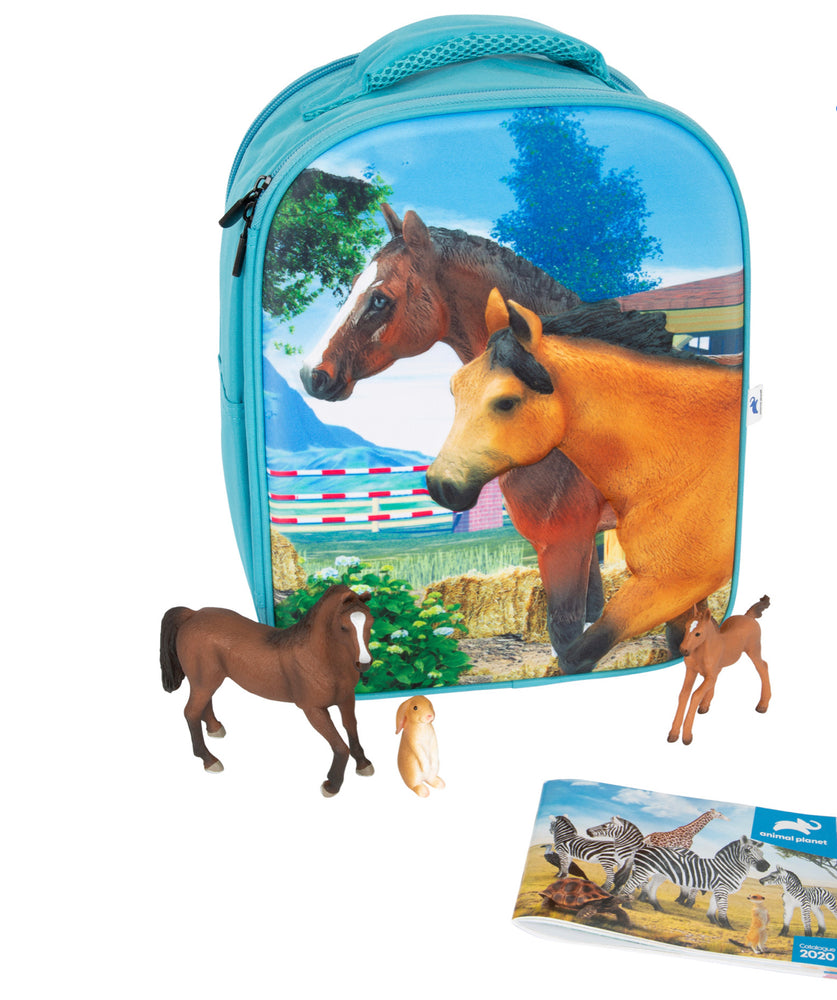 Mojo 3D Horse Stable Junior Backpack with 3 Figures