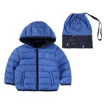 Indigo Padded Boy’s Coat With Bag - Select Size