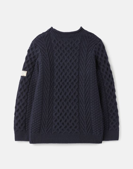 Aran Children's French Navy Knit Sweater - Select Size
