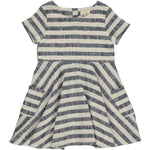 Debbie Blue Stripe Short Sleeve Dress - Select Size