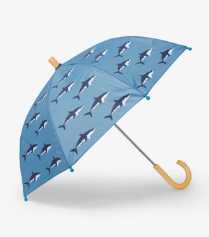 Blue Shadow Swimming Sharks Color Changing Umbrella