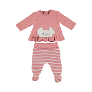 
            
                Load image into Gallery viewer, Quartz Pink Infant Girls Footed Pant &amp;amp; Top Set - Select Size
            
        