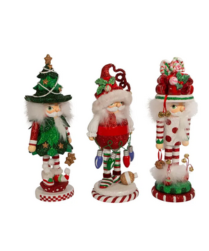 11"-12.25" Hollywood Nutcrackers™ Christmas Hat Nutcracker - Select Style
