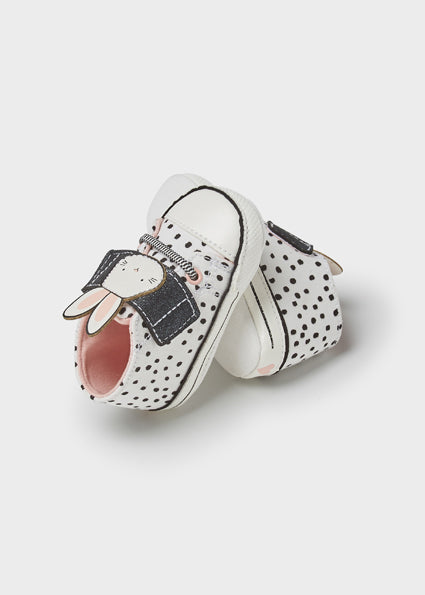 White Infant Girls Bunny Trainers - Select Size