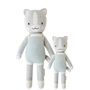Dylan the Kitten - Hand Knit Doll - Choose Little (13”) or Regular (20”)