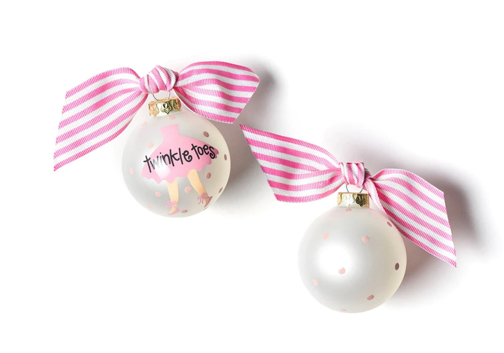 Twinkle Toes Ballet Glass Ornament