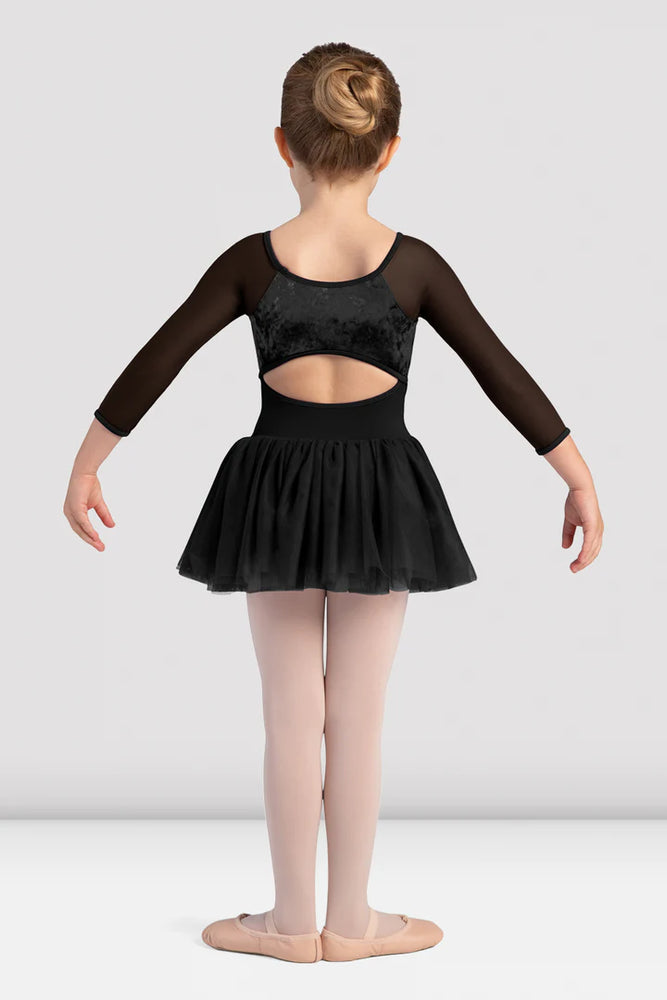 
            
                Load image into Gallery viewer, CL0249 - Girls Kelsey Velvet 3/4 Sleeve Tutu Dress - Select Size
            
        