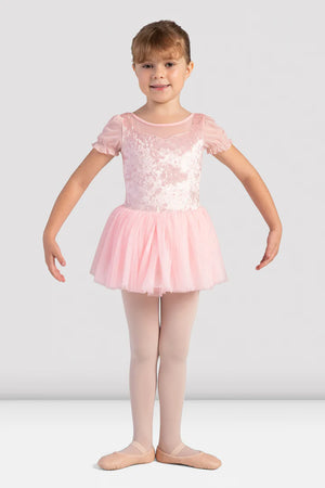 CL4132 - Girls Aubrey Velvet Sweetheart Tutu Dress (Candy Pink) - Select Size