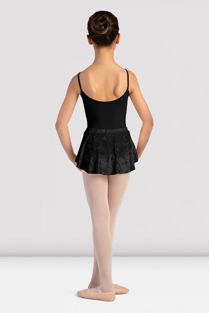 CR1011 - Girls Angel Velvet Pull On Skirt (Black) - Select Size
