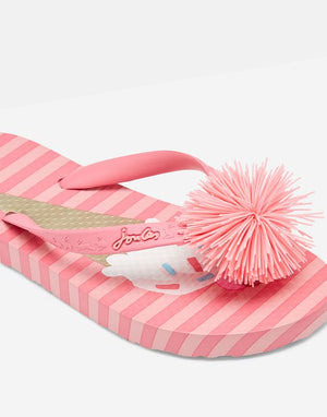 Ice Cream Stripe Junior Girl’s Flip Flop - Select Size
