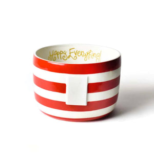 Red Stripe Big Bowl