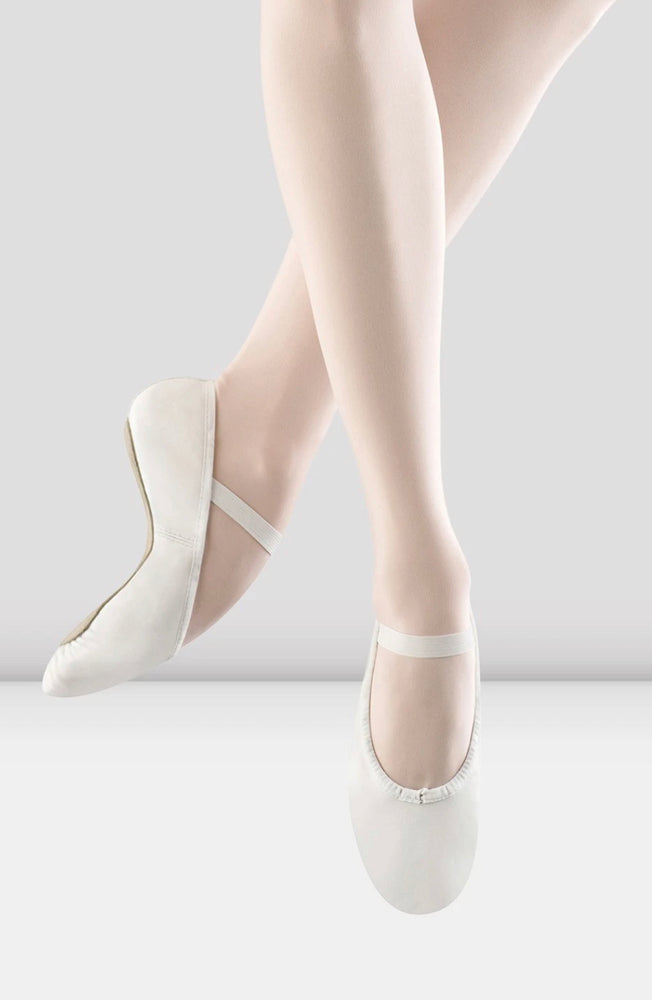 
            
                Load image into Gallery viewer, S0205G - White - Girls Dansoft Leather Ballet Shoe - Select Size
            
        