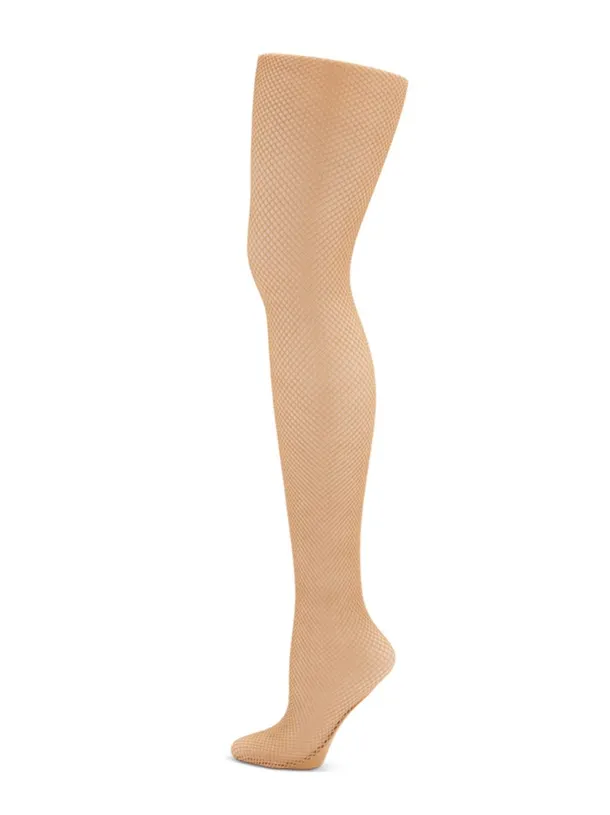 3000 Caramel Professional Fishnet Seamless Tights - Select Size