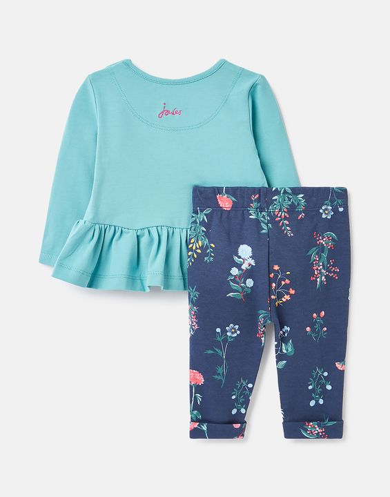 Olivia Organically Grown Cotton Jersey Blue Ducks Set - Select Size