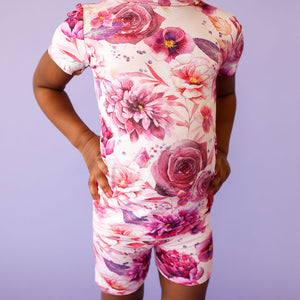 Amira Short Sleeve Short Length Pajama Set- Posh Peanut - Select Size
