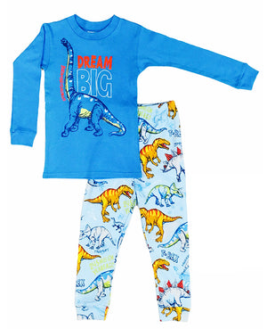 Dream Big Dinosaur Print Pajamas - Select Size