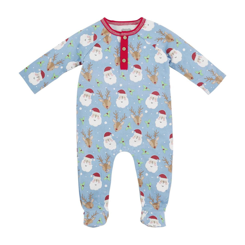 Blue Vintage Santa Sleeper - Select Size