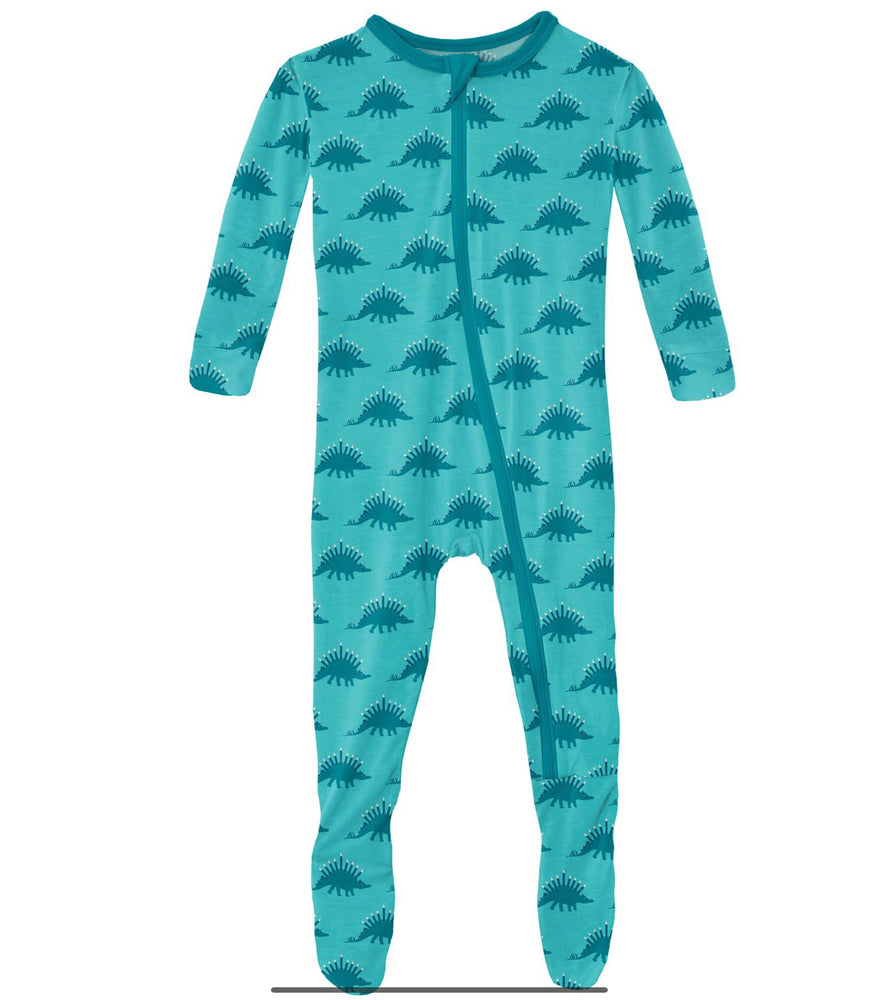 Iceberg Menorahsaurus Print Footie With Zipper - Select Size