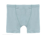 Spring Sky with Jade Solid Boys Boxer Brief - Select Size