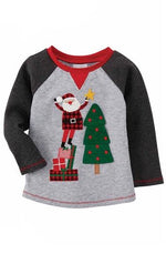 Santa With Christmas Tree Star - Select Size