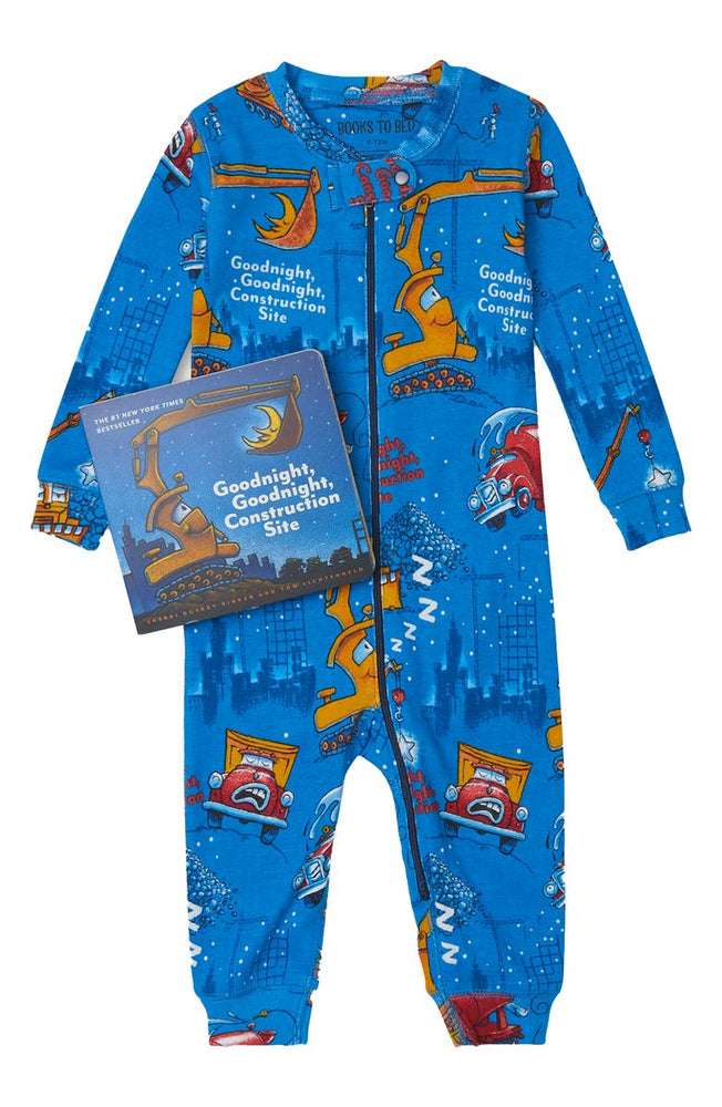 
            
                Load image into Gallery viewer, Goodnight, Goodnight Construction Site Infant Coverall &amp;amp; Book Kit - Select Size
            
        