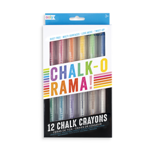 Chalk-O-Rama Chalk Crayons - Set of 12