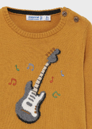Ochre Baby Boys’ Guitar Sweater - Select Size