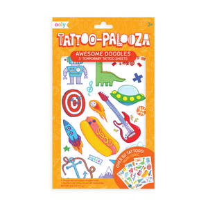 Tattoo Palooza Temporary Tattoos - Awesome Doodles