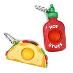 OMG Mega Pop BFF Edition Taco & Hot Sauce Keychain