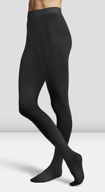 T0981L Black Ladies Footed Tights - Select Size