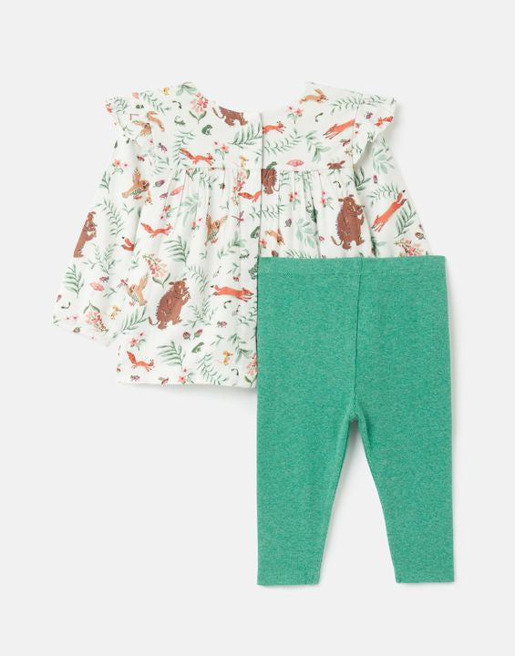 
            
                Load image into Gallery viewer, Gruffalo Sophia Woven Long Sleeved Top With Rib Legging Set - Select Size
            
        