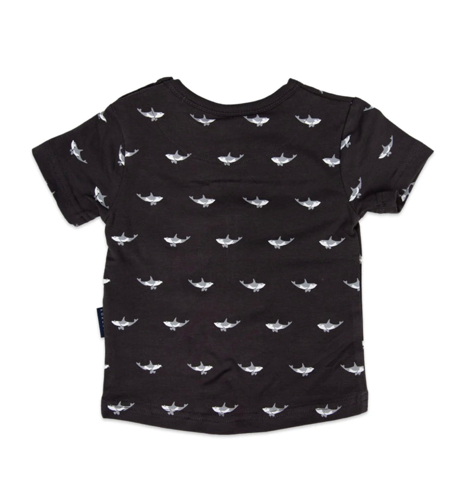 Orca Charcoal All-Over Print Short Sleeve Pocket Tee - Select Size