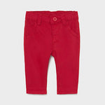 Red Twill Chino Pants - Select Size