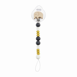 
            
                Load image into Gallery viewer, Elephant Wood &amp;amp; Silicone Paci Clip
            
        