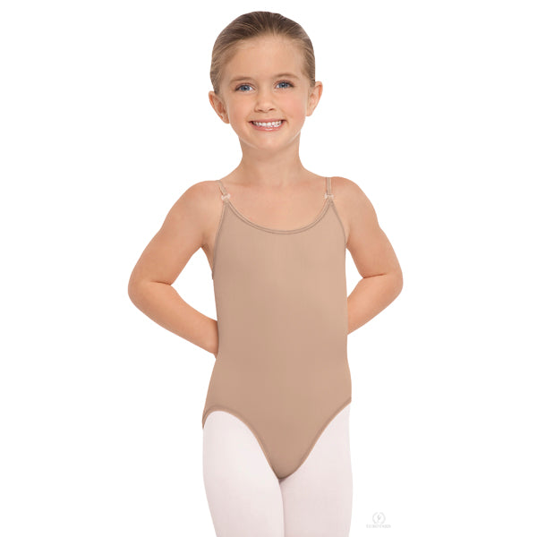 
            
                Load image into Gallery viewer, Beige Euroskins Girls Smooth Camisole Leotard - Select Size
            
        