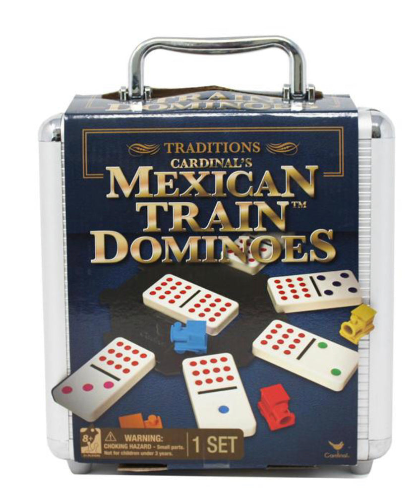 
            
                Load image into Gallery viewer, Mexican Train Dominoes In Aluminum Carrying Case
            
        