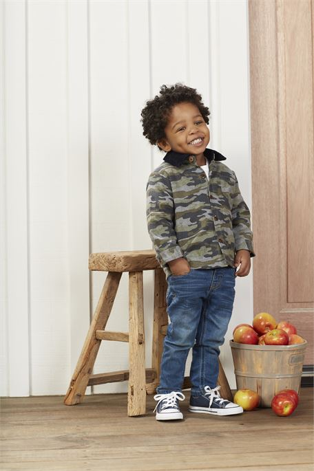 Camo Boy’s Shacket - Select Size
